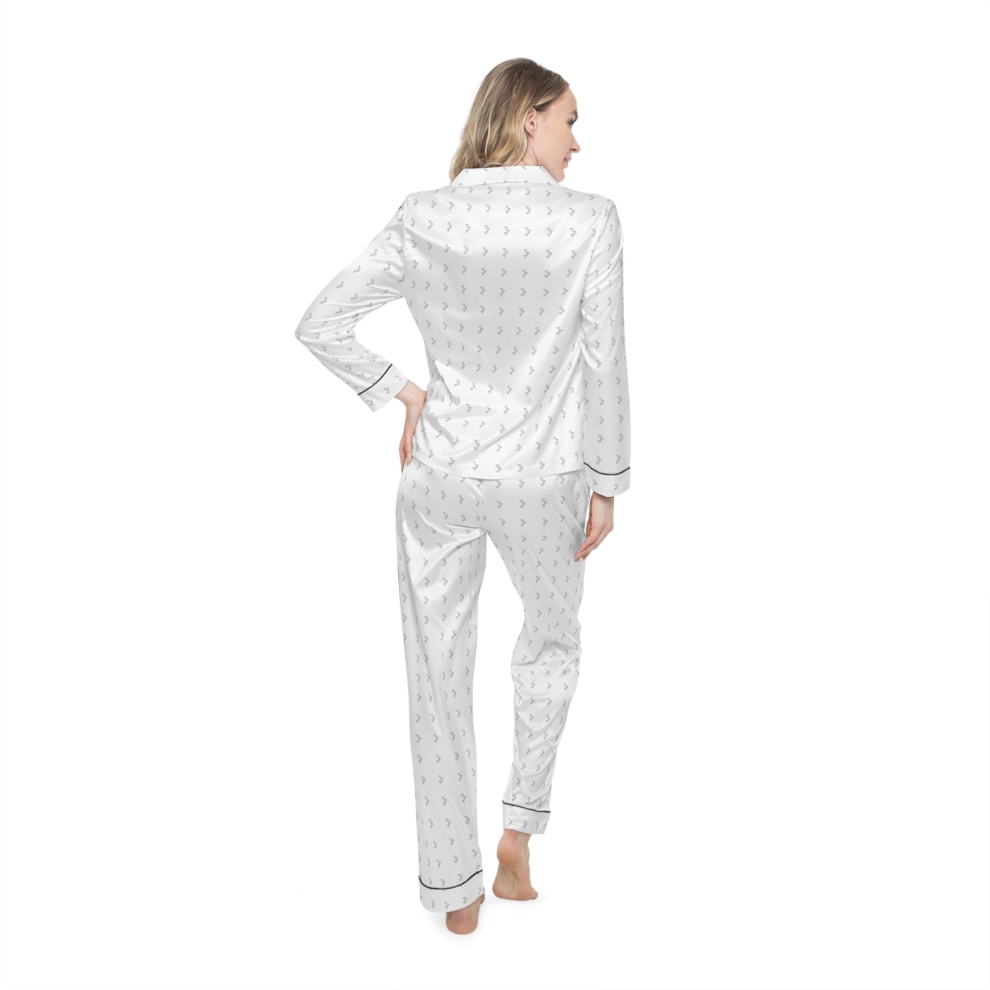 Hearts on your Sleeve- Women's Satin Pajamas