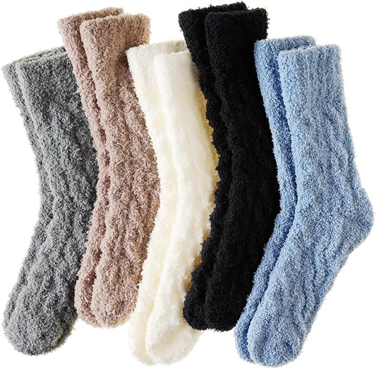 Classic Fuzzy Socks 5 Pack
