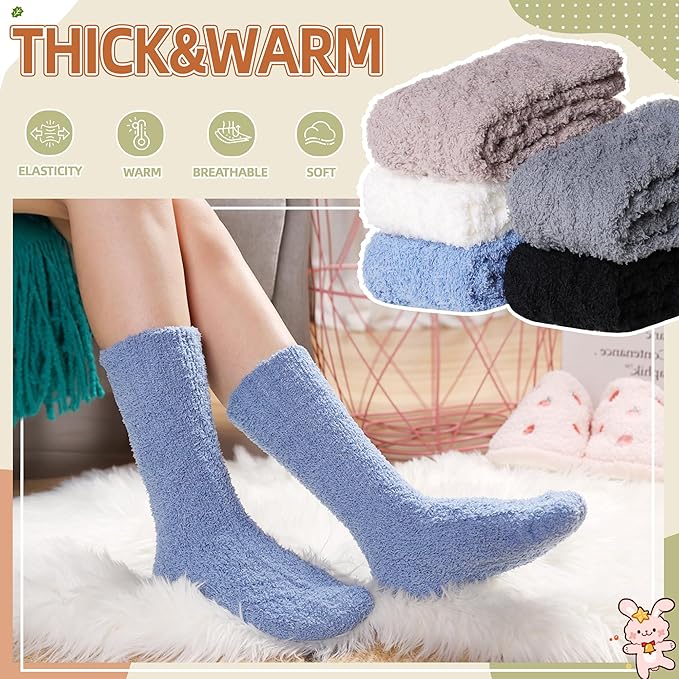 Classic Fuzzy Socks 5 Pack